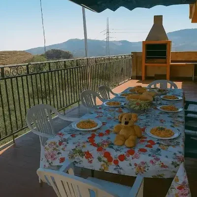 Terraza de Cortijo Terrón con comedor 